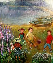 Children - oil, canvas