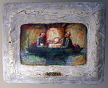 Equinox - plywood, primer, brass, mixed technique