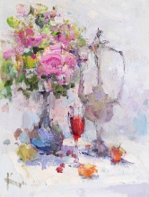 Glass Of Wine - oil, canvas
