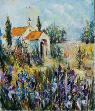 Italian Landscape - oil, canvas