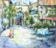 Hot Summer Day - oil, canvas