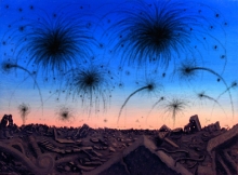 Black Salute - oil, canvas