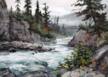 Landscape 6 - paper, watercolors