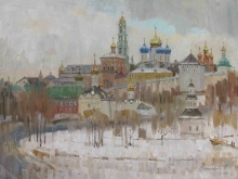 Trinity Lavra Of St. Sergius - oil, canvas
