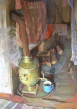 Samovar - oil, canvas