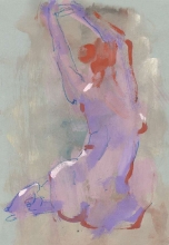 Irina-Magdalena - paper, gouache