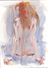 Turn Around - paper, gouache