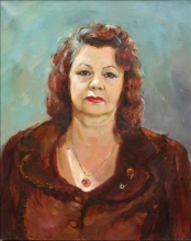 Portrait Of A Woman - oil, canvas