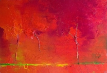 Very Red - oil, canvas on the frame