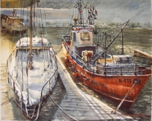 777 - watercolors, paper