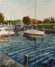 In The Sea - watercolors, paper