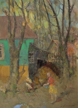 At Easter - oil, canvas