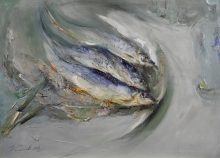 Herrings - oil, canvas