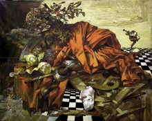 Voltaires Smile - oil, canvas