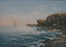 At The Edge Of The World - oil, canvas