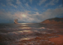 Summer Of Red Coastlines - oil, canvas