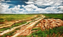 On The Land Of Oryol - oil, canvas