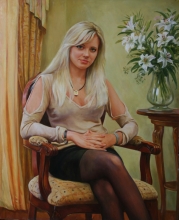 Anya - oil, canvas