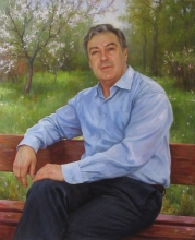A.A. Sushko, director Of The History Institute - oil, canvas