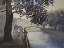 Dream 16. Summertime - watercolor, ink, paper