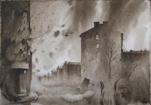 Dream 24. Uneven Breath - watercolor, paper