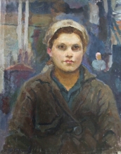 Worker - oil, canvas