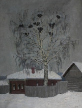 Rook Nests - oil, canvas