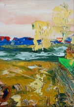 Russia - oil, canvas, palette knife