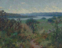 Kolomenskoe. Autumn - oil on hardboard 