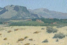 Sicilia At Noon - oil on canvas on hardboard