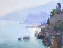 Light Day - oil, canvas on cardboard