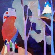 Departure - oil, canvas