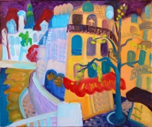 Saint-Louis Island - oil, canvas