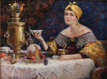 Merchants Wife - oil, canvas