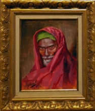 Hindu - oil, fireboard