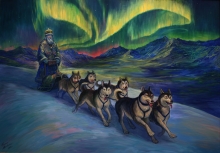 Saint Innokenty In Alaska - oil, canvas