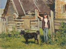 Ducks Are Flying - oil, canvas