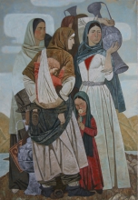 Mountaineer Women - oil, canvas