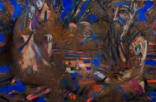 Night Chess - oil, canvas