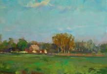 Etude. Plisa - oil on panel