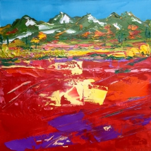 Provence Landscape - acrylic, canvas