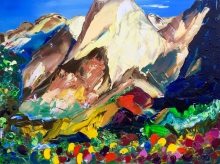 Liguria Hills - oil, canvas